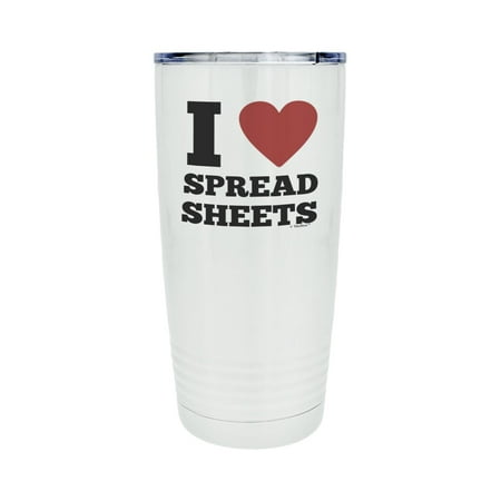 ThisWear Travel Mug for Programmer I Heart Spread Sheets 20oz Stainless Steel Insulated Travel Mug with Lid White
ThisWear Travel Mug for Programmer I Heart Spread Sheets 20oz Stainless Steel Insulated Travel Mug with Lid White