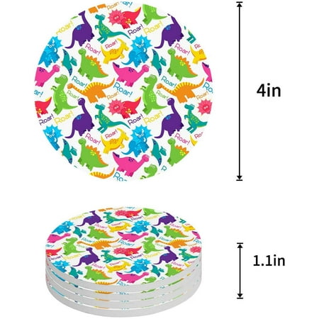 KXMDXA Dinosaur Set of 8 Round Coaster for Drinks Absorbent Ceramic Stone Coasters Cup Mat with Cork Base for Home Kitchen Room Coffee Table Bar Decor
KXMDXA Dinosaur Set of 8 Round Coaster for Drinks Absorbent Ceramic Stone Coasters Cup Mat with Cork Base for Home Kitchen Room Coffee Table Bar Decor