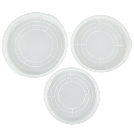 3pcs Mixing Bowl Lid Mixing Bowl Plastic Cover Kitchen Bowl Anti Overflow Lid