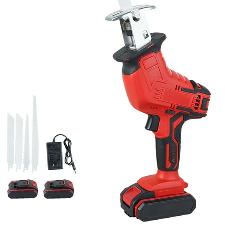 Welpettie 21V Electric Cordless Reciprocating Saw w/ 4 Blades Wood Metal Cutting Variable Speed Trigger No-load Speed 3000RPM Durable Professional Quick Cutting for Wood Metal Pipe Cutting
Welpettie 21V Electric Cordless Reciprocating Saw w/ 4 Blades Wood Metal Cutting Variable Speed Trigger No-load Speed 3000RPM Durable Professional Quick Cutting for Wood Metal Pipe Cutting