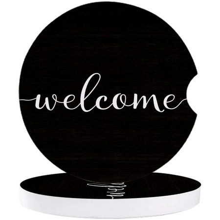 ZHANZZK Welcome Word Black Set of 6 Car Coaster for Drinks Absorbent Ceramic Stone Coasters Cup Mat with Cork Base for Home Kitchen Room Coffee Table Bar Decor
ZHANZZK Welcome Word Black Set of 6 Car Coaster for Drinks Absorbent Ceramic Stone Coasters Cup Mat with Cork Base for Home Kitchen Room Coffee Table Bar Decor