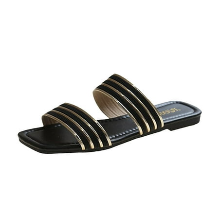 YanHoo Women s Casual Flat Sandals Square Toe Two Band Slippers Ladies Summer Beach Comfortable Slip-on Shoes
YanHoo Women s Casual Flat Sandals Square Toe Two Band Slippers Ladies Summer Beach Comfortable Slip-on Shoes