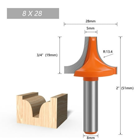 BAMILL 8mm Shank Engraving Milling Cutter End Mill Woodworking Plunging Round- Over Bit
BAMILL 8mm Shank Engraving Milling Cutter End Mill Woodworking Plunging Round- Over Bit