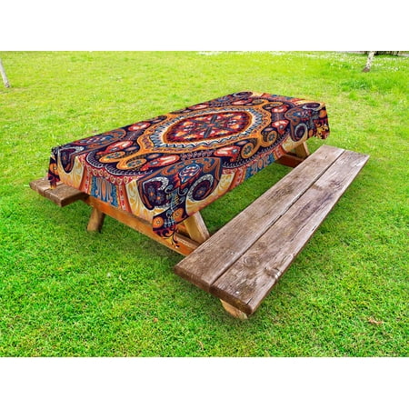 Paisley Outdoor Tablecloth Arabic Style Ornamental Rug Pattern Inspired Design with Flowers and Leaves Decorative Washable Fabric Picnic Tablecloth 58 X 120 Inches Multi Colored by Ambesonne
Paisley Outdoor Tablecloth Arabic Style Ornamental Rug Pattern Inspired Design with Flowers and Leaves Decorative Washable Fabric Picnic Tablecloth 58 X 120 Inches Multi Colored by Ambesonne