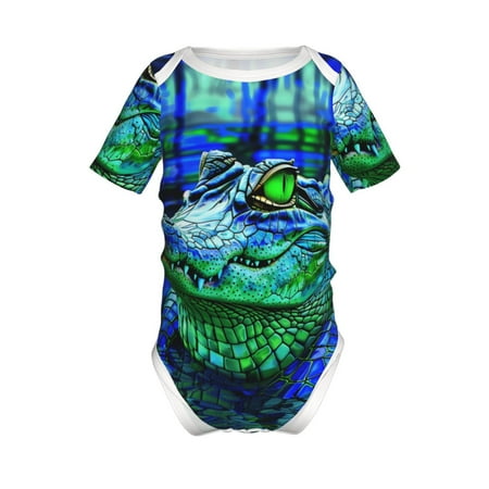 Yiaed Colorful Stained Glass Crocodile Print Infant Climbing Short Sleeve Onesie One-Piece Baby Bodysuit Clothes 0-12 Months -2 Years
Yiaed Colorful Stained Glass Crocodile Print Infant Climbing Short Sleeve Onesie One-Piece Baby Bodysuit Clothes 0-12 Months -2 Years