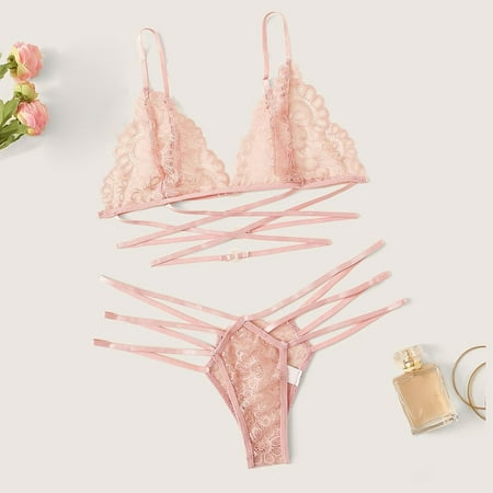Pxiakgy lingerie for women New Women Lace Lingerie Thong Set Body Sleepwear Bandage Bra Underwear Pink + M
Pxiakgy lingerie for women New Women Lace Lingerie Thong Set Body Sleepwear Bandage Bra Underwear Pink + M