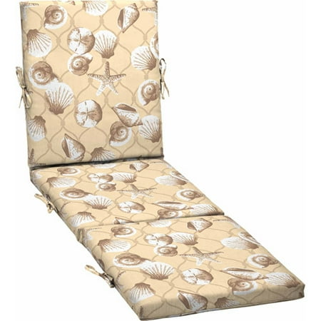 Better Homes and Gardens Outdoor Chaise Cushion, Shells
