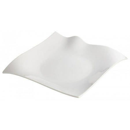 Winco WDP010-103 Ardesia Falette Porcelain Bright White Square Plate 12