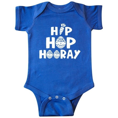 Inktastic Easter Hip Hop Hooray with Eggs and Carrot Gift Baby Boy or Baby Girl Bodysuit