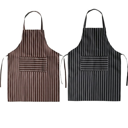 2PCS Waterproof Apron Simple Fashion Stripe Apron Kitchen Oilproof Adults Apron Cooking Apron for Women Men (Coffee Black)
2PCS Waterproof Apron Simple Fashion Stripe Apron Kitchen Oilproof Adults Apron Cooking Apron for Women Men (Coffee Black)