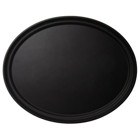 Cambro 2700CT-110 22\ x27\ Camtread Black Oval Tray-Each
