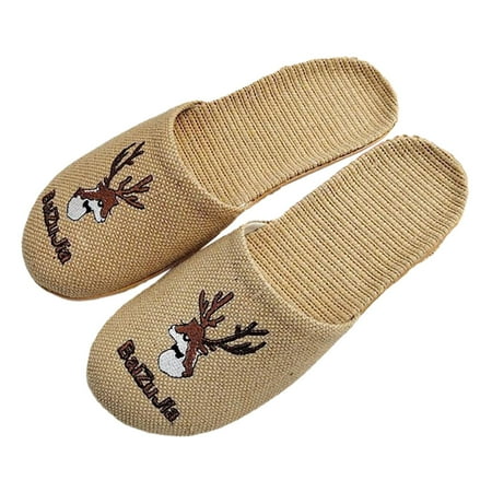 Cathalem Women Men House Shoes Home Slippers Flip Flops Flax Embroidered Linen Women Slipper Socks with Grippers Size 9-11 Brown 8
Cathalem Women Men House Shoes Home Slippers Flip Flops Flax Embroidered Linen Women Slipper Socks with Grippers Size 9-11 Brown 8