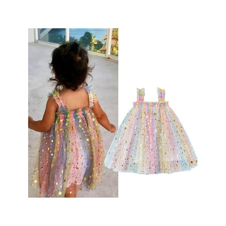 Thaisu Baby Girls Tulle Tutu Dress Strap Sleeveless Sequin Stars Mesh Party Princess Dress Girls Clothes
Thaisu Baby Girls Tulle Tutu Dress Strap Sleeveless Sequin Stars Mesh Party Princess Dress Girls Clothes