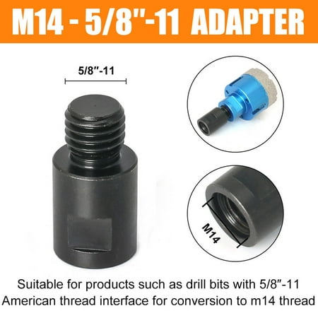 Converter Diamond core bits adapter 5/8 -11 to M14 M14 to 5/8 -11 Drill Adapter
Converter Diamond core bits adapter 5/8 -11 to M14 M14 to 5/8 -11 Drill Adapter