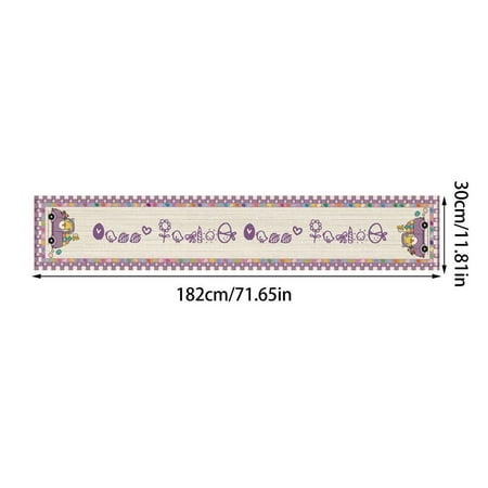 Spring Cute Linen Easter Bunny Flower Eggs Printed Table Runner Table Flag Cloth Cover Coffee Tablecloth Party Home Decoration
Spring Cute Linen Easter Bunny Flower Eggs Printed Table Runner Table Flag Cloth Cover Coffee Tablecloth Party Home Decoration