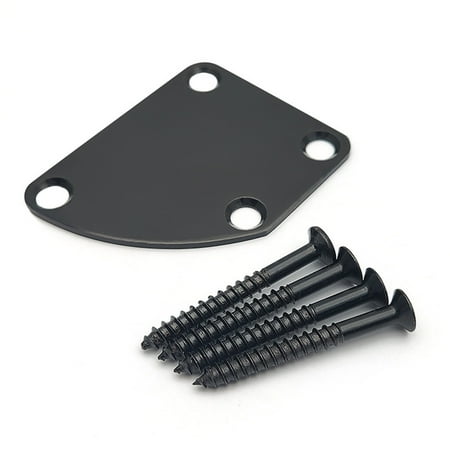 Metal Neck Plate Electric Guitar Bass Parts Replacements Kit 4 Hole Neck Plate Joint Back Mounting Plate with 4 Screws
Metal Neck Plate Electric Guitar Bass Parts Replacements Kit 4 Hole Neck Plate Joint Back Mounting Plate with 4 Screws