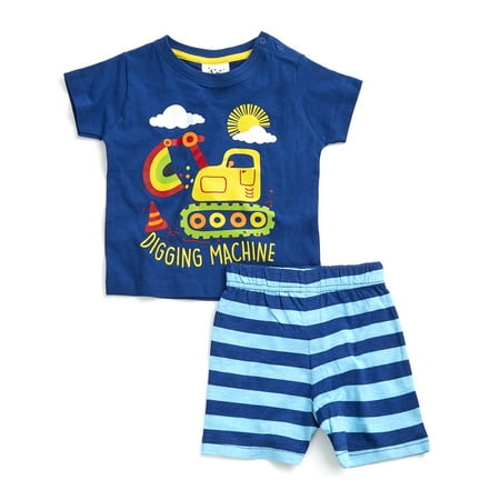 Babies Digger Design Pyjama Set