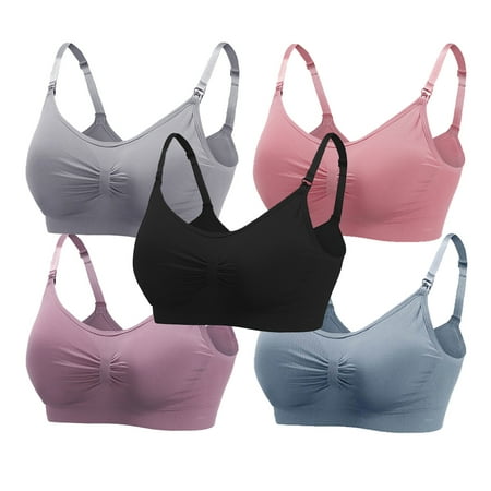 Valcatch 5 Pack Women Wirefree Sleeping Nursing Bra Padded Seamless Maternity Breastfeeding Underwear
Valcatch 5 Pack Women Wirefree Sleeping Nursing Bra Padded Seamless Maternity Breastfeeding Underwear