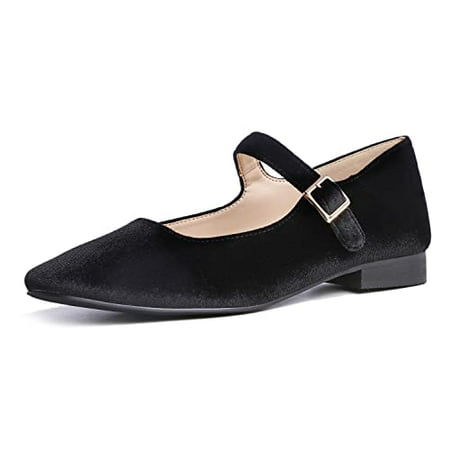 Feversole Women s Mary Jane Fashion Square Toe Easy Buckle Low Heel Slip On Flats Black Velvet Size 8.5 M US
Feversole Women s Mary Jane Fashion Square Toe Easy Buckle Low Heel Slip On Flats Black Velvet Size 8.5 M US