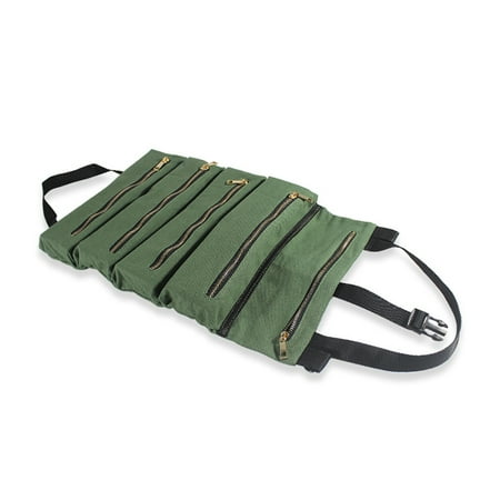 PENGGONG Tool Roll Up Bag Zippered Bag 5 Pockets Canvas Tool Organizer Portable Tool Roll-up Pouch Tool Bag Workbag Zipper Utility Tote
PENGGONG Tool Roll Up Bag Zippered Bag 5 Pockets Canvas Tool Organizer Portable Tool Roll-up Pouch Tool Bag Workbag Zipper Utility Tote