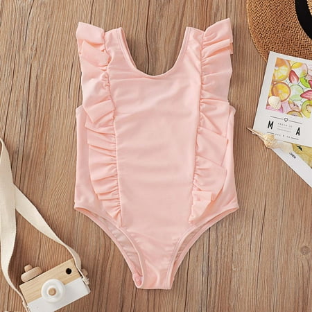 CHGBMOK Toddler Swimsuit Kids Girls Swimsuit One-Piece Baby Suit Summer Beach Solid Swimwear
CHGBMOK Toddler Swimsuit Kids Girls Swimsuit One-Piece Baby Suit Summer Beach Solid Swimwear