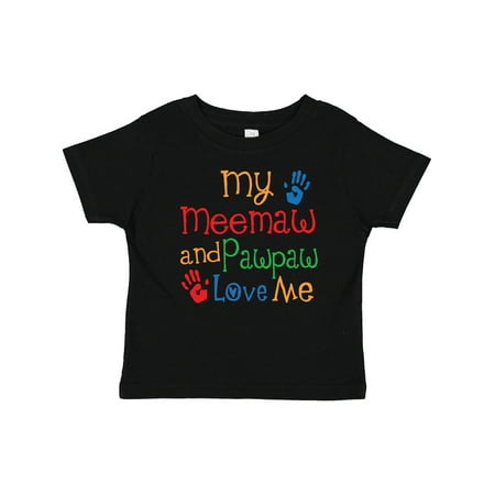 Inktastic My Meemaw and Pawpaw Love Me Gift Baby Boy or Baby Girl T-Shirt