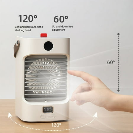 Honrane 4000mAh Rechargeable Cooling Fan with Handle 3 Speeds LED Night Light Refillable Large Water Tank Portable Digital Display Air Cooler for Home
Honrane 4000mAh Rechargeable Cooling Fan with Handle 3 Speeds LED Night Light Refillable Large Water Tank Portable Digital Display Air Cooler for Home