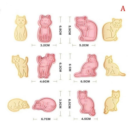 Shapes 3D Cat Dog Bakeware Cookie Cutters Biscuit Mold DIY Press Baking Stamps Birthday Party 6Pcs
Shapes 3D Cat Dog Bakeware Cookie Cutters Biscuit Mold DIY Press Baking Stamps Birthday Party 6Pcs