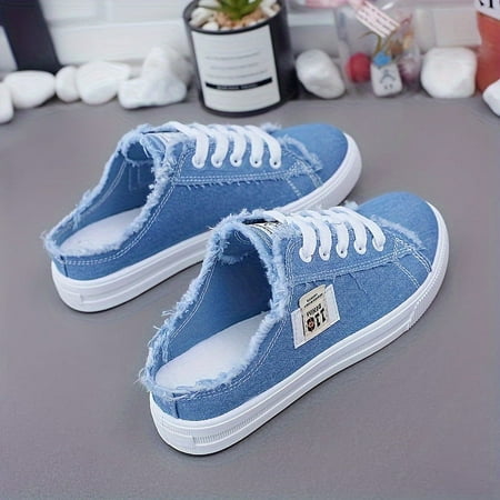 TUOBKE Women‘s Simple Canvas Shoes Casual Lace Up Mule Sneakers Women‘s Comfortable Outdoor Shoes
TUOBKE Women‘s Simple Canvas Shoes Casual Lace Up Mule Sneakers Women‘s Comfortable Outdoor Shoes