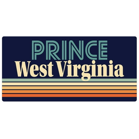 Prince West Virginia 5 x 2.5-Inch Fridge Magnet Retro Design