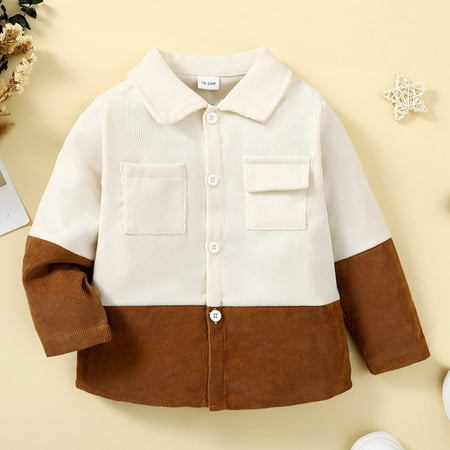 ZMHEGW Toddler Jackets Boys Girls Long Sleeve Patchwork T Shirt Tops Clothes With Pocket Kids Coats 
ZMHEGW Toddler Jackets Boys Girls Long Sleeve Patchwork T Shirt Tops Clothes With Pocket Kids Coats
