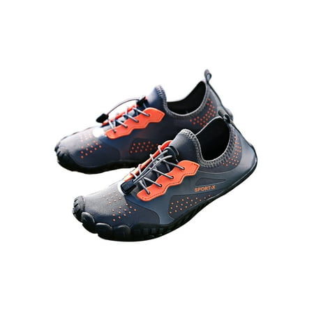 Fangasis Unisex Water Shoes Breathable Beach Shoe Barefoot Aqua Socks Womens Mens Flats Summer Climbing Quick Dry Sneakers Gray Orange 7
Fangasis Unisex Water Shoes Breathable Beach Shoe Barefoot Aqua Socks Womens Mens Flats Summer Climbing Quick Dry Sneakers Gray Orange 7