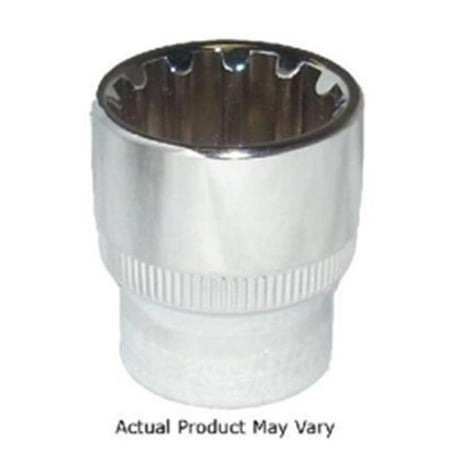 K Tool International KTI-20220 0.37 in. Drive Chrome Spline Socket 0.62 in.