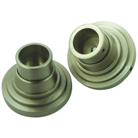 Kingston Brass SRP2718 Edenscape Brass Shower Rod Base Brushed Nickel
