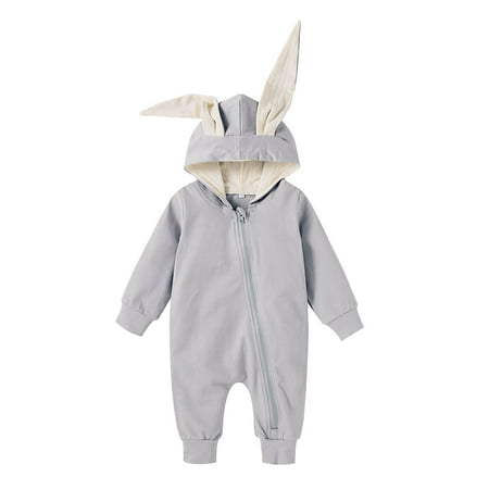 U·nikaka Newborn Baby Girls One-piece Pajamas Long Ear Rabbit Hoodie Coveralls Rompers 0-24M
U·nikaka Newborn Baby Girls One-piece Pajamas Long Ear Rabbit Hoodie Coveralls Rompers 0-24M