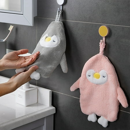 Yin Cartoon Cute Penguin Coral Hanging Kitchen Bathroom Water Absorption Hand Towel
Yin Cartoon Cute Penguin Coral Hanging Kitchen Bathroom Water Absorption Hand Towel