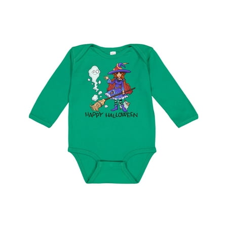 Inktastic Happy Halloween Cute Witch with Patchwork Cat and Ghost Gift Baby Boy or Baby Girl Long Sleeve Bodysuit
Inktastic Happy Halloween Cute Witch with Patchwork Cat and Ghost Gift Baby Boy or Baby Girl Long Sleeve Bodysuit