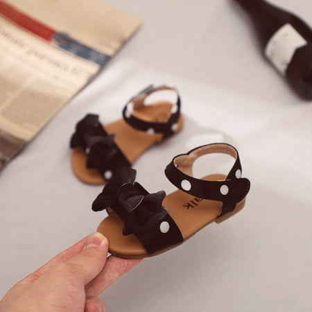 NWQKYZGH Toddler Shoes Clearance Summer Children Kids Baby Girls Fashion Dot Bowknot Princess Sandals Shoes Black 27
NWQKYZGH Toddler Shoes Clearance Summer Children Kids Baby Girls Fashion Dot Bowknot Princess Sandals Shoes Black 27