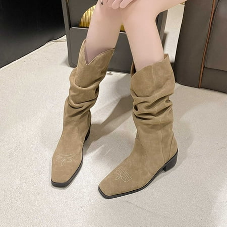 Shldybc Women s Middle Ankle Boots Women s Large Size Back Zipper Ankle Boots Non-slip Boots With Thick Heels Boots for Women on Clearance
Shldybc Women s Middle Ankle Boots Women s Large Size Back Zipper Ankle Boots Non-slip Boots With Thick Heels Boots for Women on Clearance
