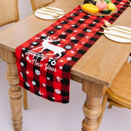 Buffalo Plaid Christmas Trees Merry Xmas Table Runner Seasonal Winter Holiday Kitchen Dining Table Decoration for Indoor Outdoor Home Party Decor 13 x 73 Inch
Buffalo Plaid Christmas Trees Merry Xmas Table Runner Seasonal Winter Holiday Kitchen Dining Table Decoration for Indoor Outdoor Home Party Decor 13 x 73 Inch