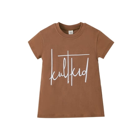 Sunisery Kids Little Girls Summer Casual Dress Round Neck Short Sleeve Letter Print T-shirt Dress Brown 1-2 Years
Sunisery Kids Little Girls Summer Casual Dress Round Neck Short Sleeve Letter Print T-shirt Dress Brown 1-2 Years