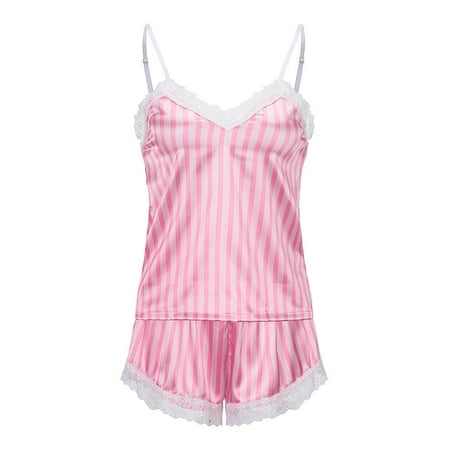 Lopecy-Sta Silk Pajamas Sexy Satin Lingerie Lace Shorts Set Women Underwear Sleepwear S-XXL Womens Pajama Sets Pajamas for Women Savings Clearance Pink - S
Lopecy-Sta Silk Pajamas Sexy Satin Lingerie Lace Shorts Set Women Underwear Sleepwear S-XXL Womens Pajama Sets Pajamas for Women Savings Clearance Pink - S
