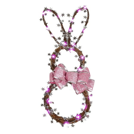 Foldable Rattan Rabbit easter garland with lights Handmade Rabbit Pendant Purple Lamp easter wreaths for front door
Foldable Rattan Rabbit easter garland with lights Handmade Rabbit Pendant Purple Lamp easter wreaths for front door