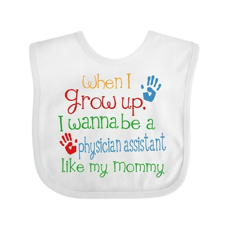 Inktastic Physician Assistant Like Mommy Gift Baby Boy or Baby Girl Bib