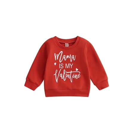 AmShibel Mama is My Valentine Baby Girls Sweatshirt Letter Print Long Sleeve Pullover Tops Valentine s Day Outfits
AmShibel Mama is My Valentine Baby Girls Sweatshirt Letter Print Long Sleeve Pullover Tops Valentine s Day Outfits