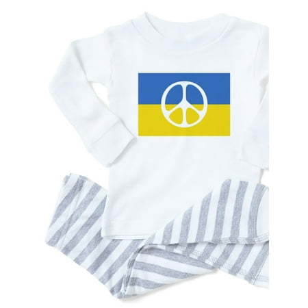 CafePress - Pray For Peace In Ukraine Pajamas - Toddler Long Sleeve Pajama set