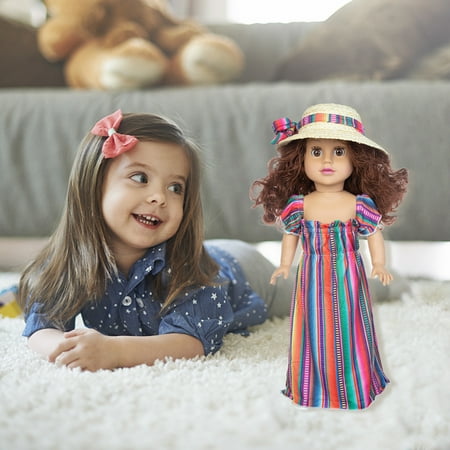 COSFO Doll Accessories for Kid-Cute Curly Hair Doll Printed Dress Princess Doll Vinyl Doll Children Toy 45CM Clearance
COSFO Doll Accessories for Kid-Cute Curly Hair Doll Printed Dress Princess Doll Vinyl Doll Children Toy 45CM Clearance