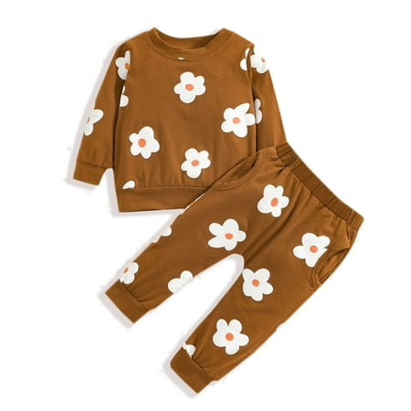 SYNPOS 0-3T Baby Girls Long Sleeve Sweatshirt Tops Pants Fall Flower Outfit Set
SYNPOS 0-3T Baby Girls Long Sleeve Sweatshirt Tops Pants Fall Flower Outfit Set