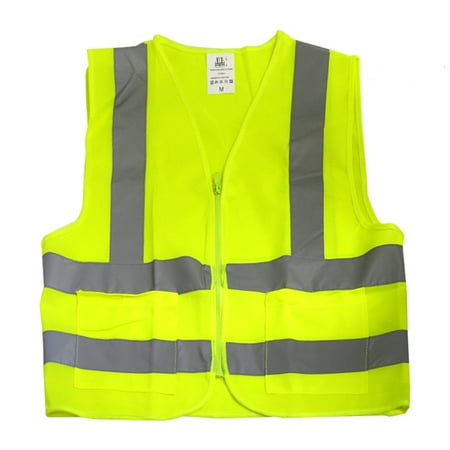 Construction Work Zone Safety Vests Green Mesh 2 Pockets Xxxl 3Xl