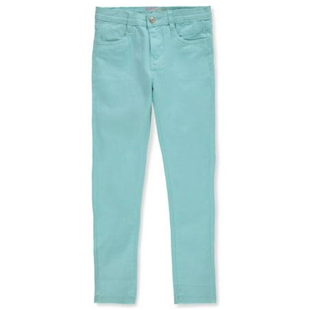 Dreamstar Girls Essential Twill Pants - sky blue 2t (Toddler)
